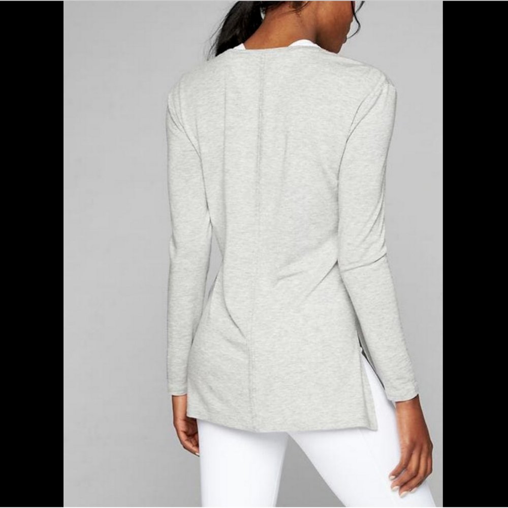Athleta White Threadlight Layering Top - image 2